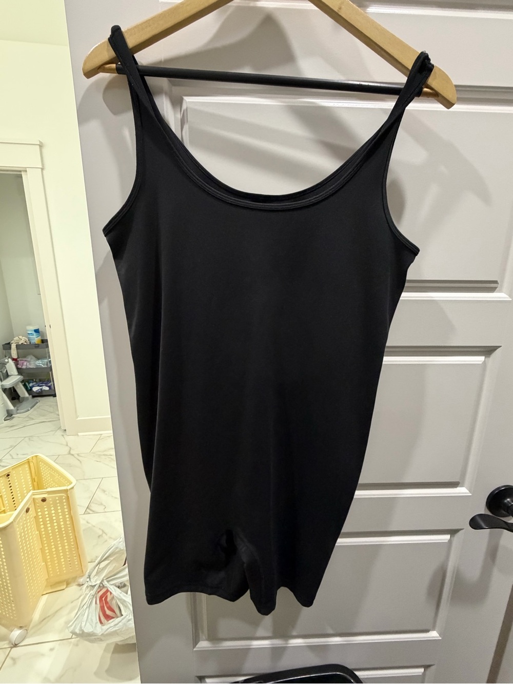 Black Sleeveless Romper Bodysuit maternity